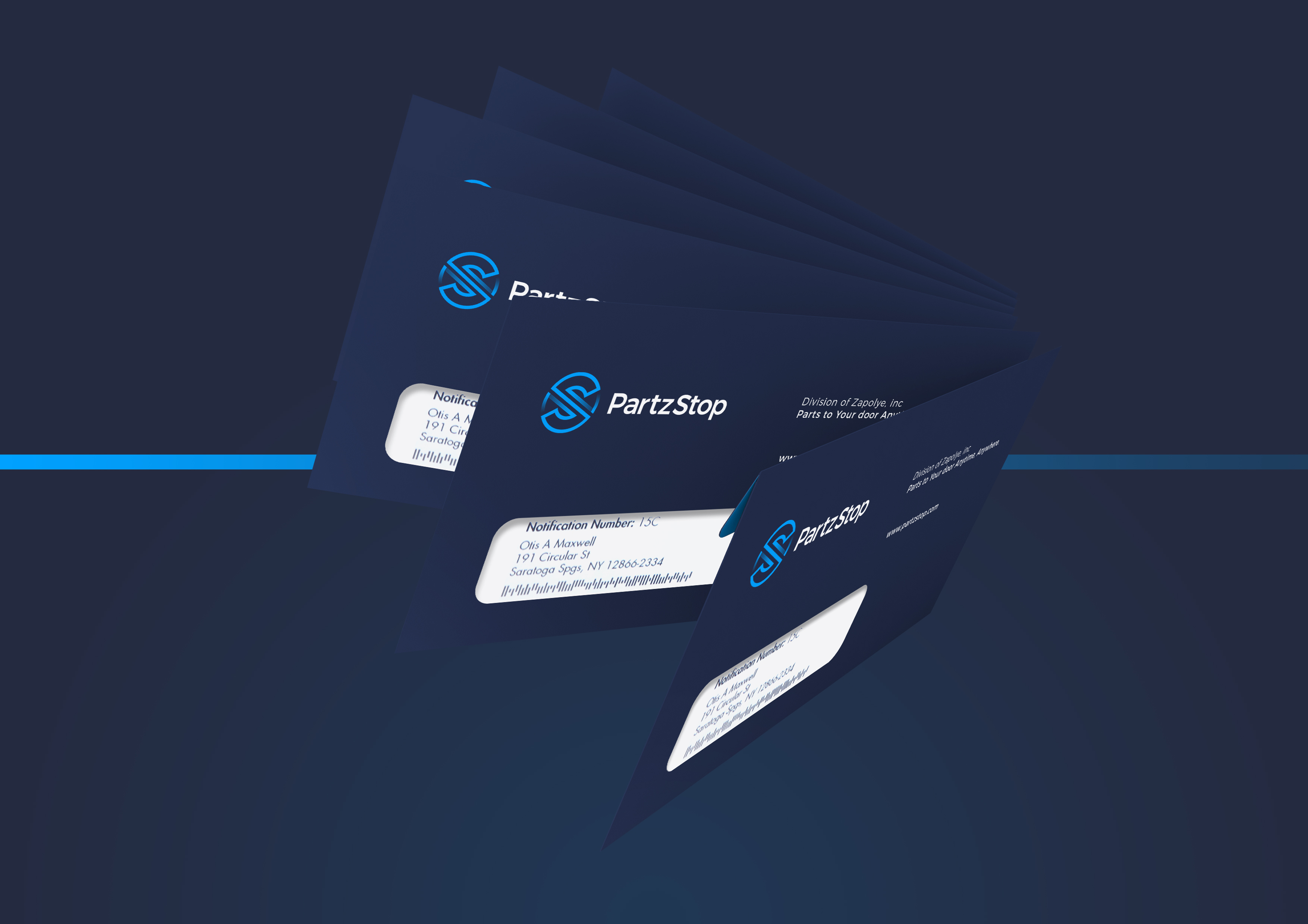 Разработка логотипа и фирменного стиля для PartzStop